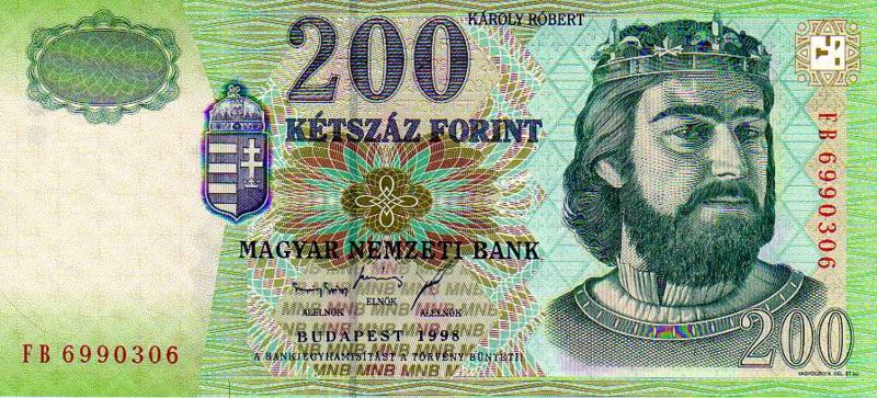 Egy másik pénz Károly Róbert arcképével. Így speciel nem nézett ki a király.