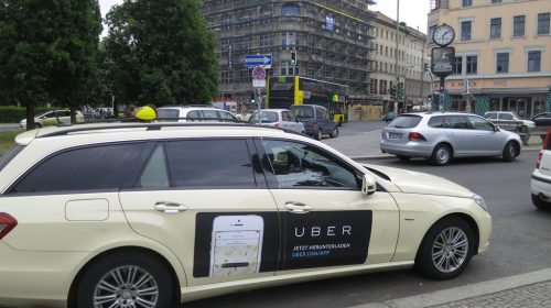 Uber autó Németországban