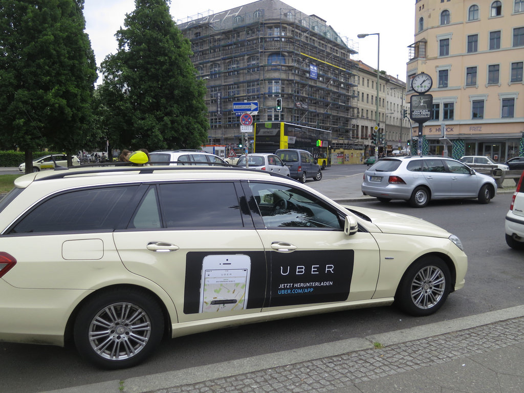 Uber autó Németországban