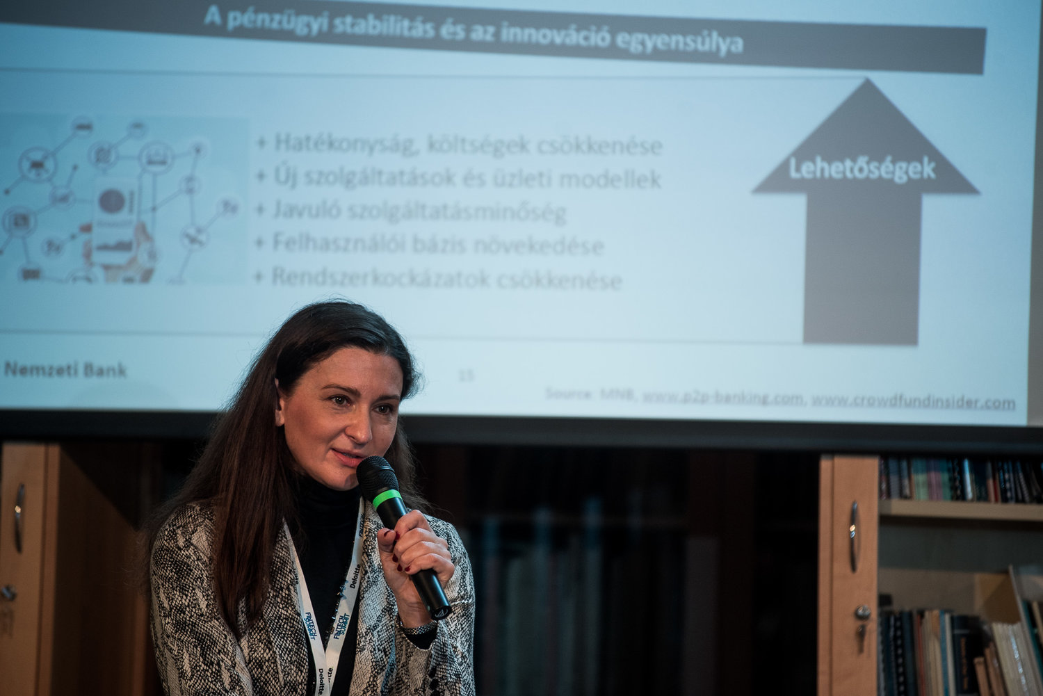 Szombati Anikó az MNB tesztkörnyezetéről beszélt (Fotó: Fintech Summit)